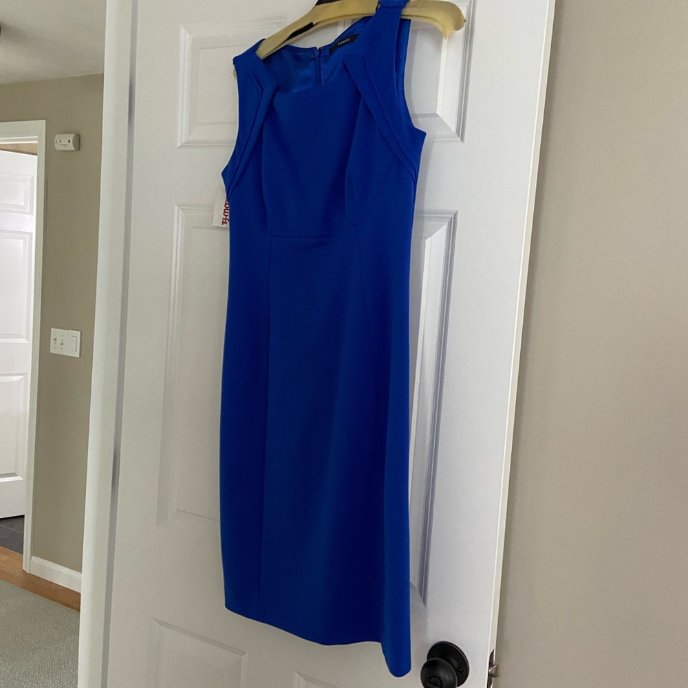 Blue Tahari business dress